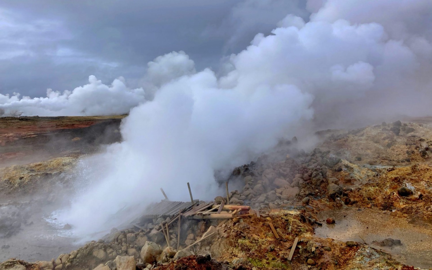 Geothermal steam on Reykjanes
