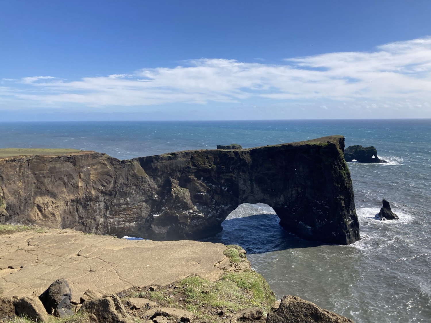 The rock arch at Dyrhólaey